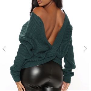Fashionable sweater from fashion nova.